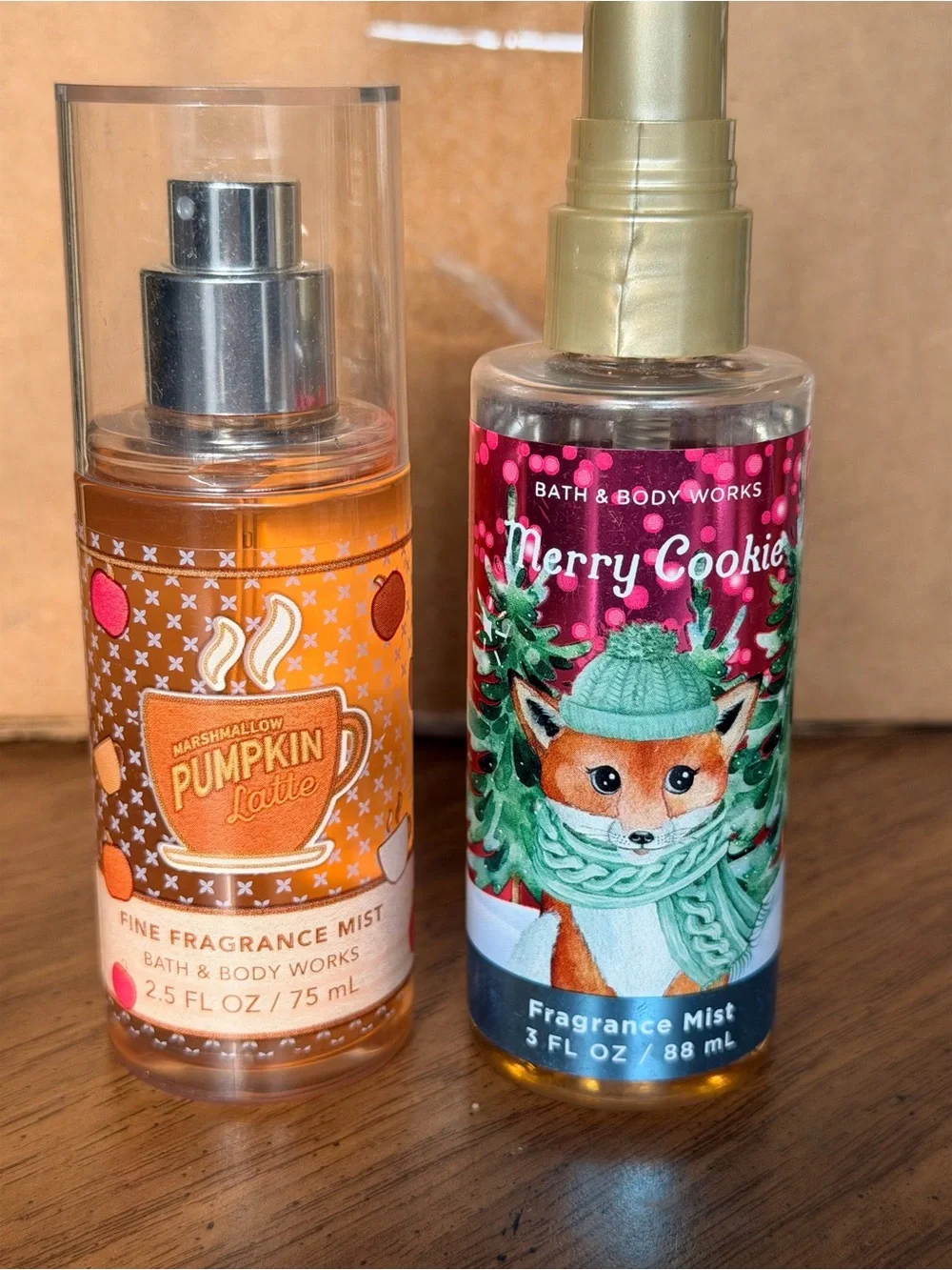 $ Sale  Bath & Body Works Marshmallow Pumpkin Latte-Merry Cookie fragrance mist